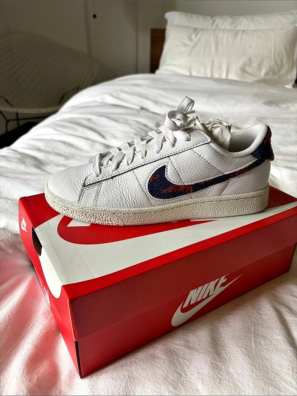 Nike Tennis Classic '86 PRM Terry 2 Tennis Sneakers White US 5 NWT